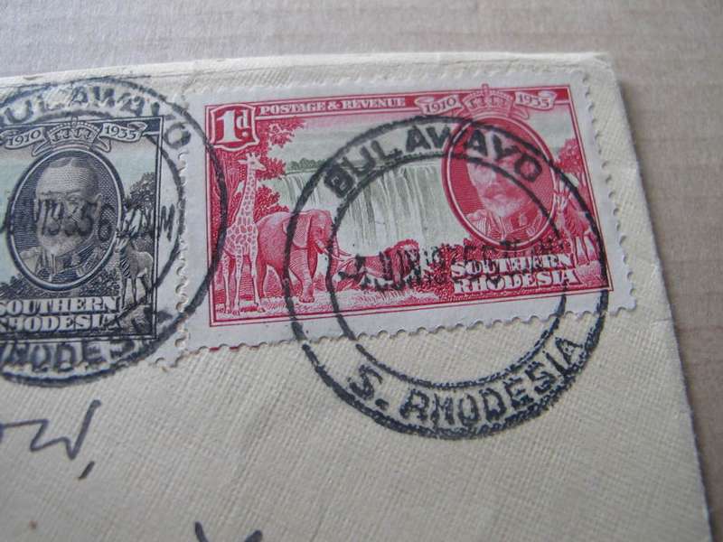 Southern Rhodesia - 1935 George V Silver Jubilee Used on Cover